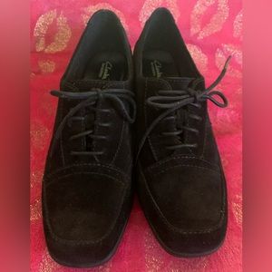 Black Suede Clark Loafers